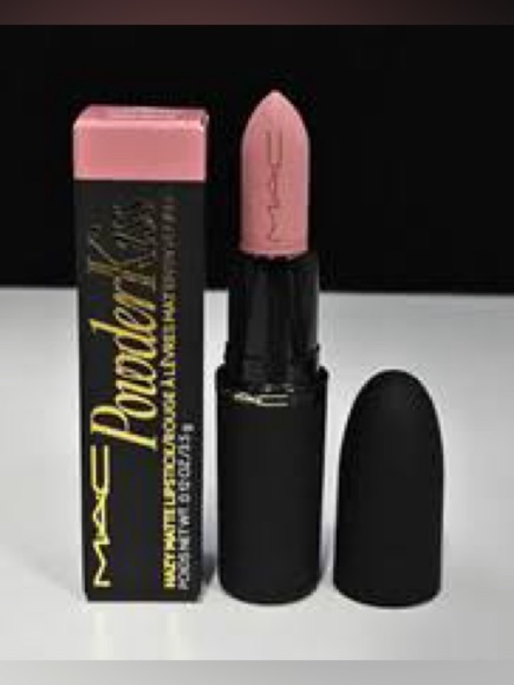 NIB MAC Powder Kiss Hazy Matte Lipstick - 907 GIRLS WEEKEND - Full Size - Picture 3 of 5